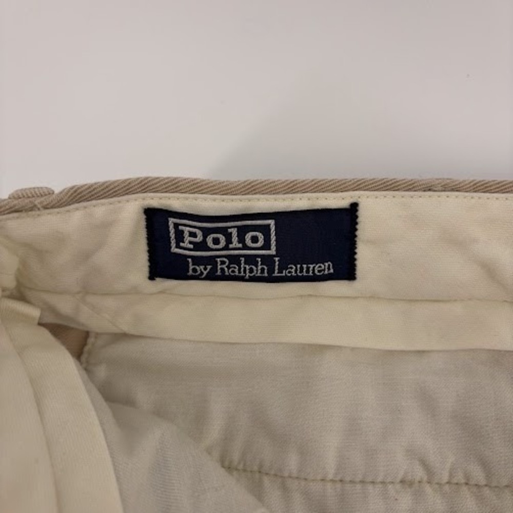 Polo by Ralph Lauren Khaki Pants Mens 36x32 Tan casual Chino Trousers‎ - Picture 2 of 10
